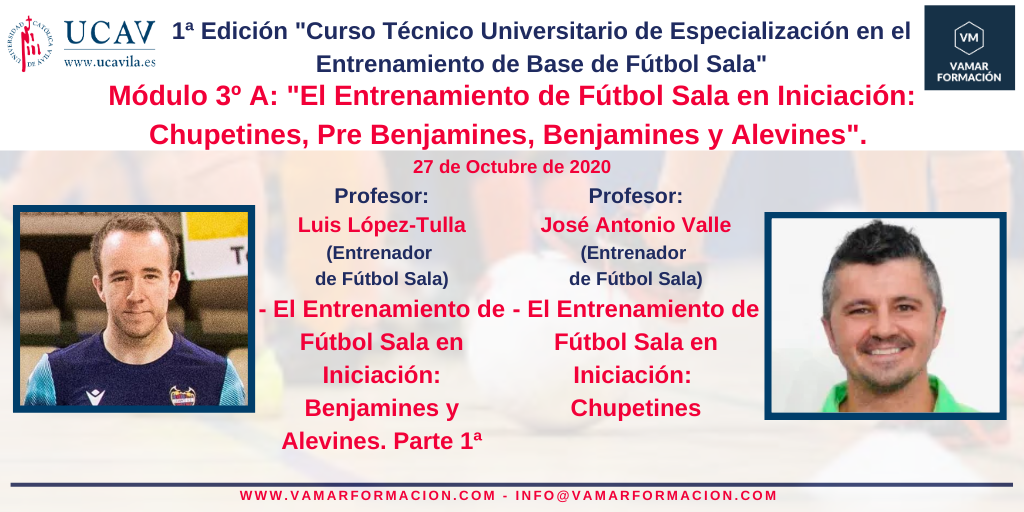 Publicados los tres primeros módulos del Curso Universitario de Entrenamiento de Base de Fútbol Sala